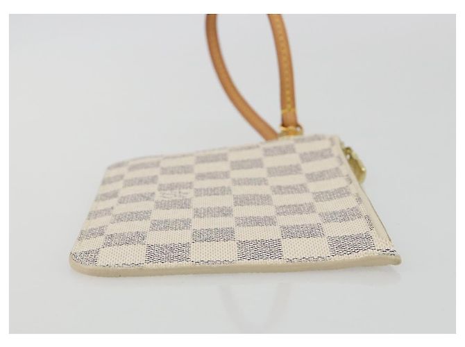 LOUIS VUITTON Damier Azur Neverfull PM Pouch Accessorio Pouch LV Auth bs36211 - vista 3