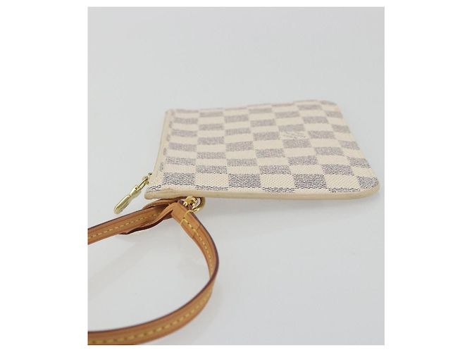 LOUIS VUITTON Damier Azur Neverfull PM Pouch Accessorio Pouch LV Auth bs36211 - vista 4