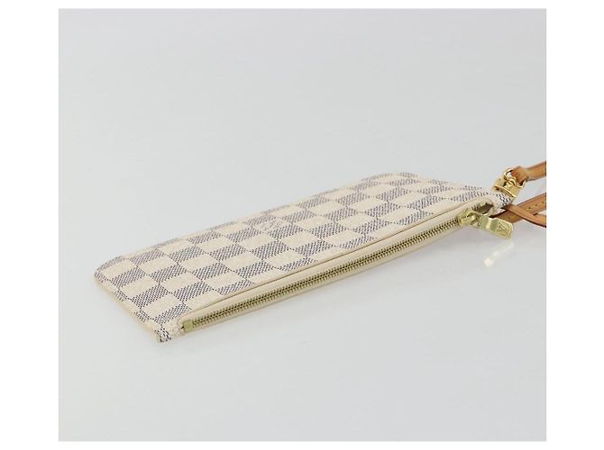LOUIS VUITTON Damier Azur Neverfull PM Pouch Accessorio Pouch LV Auth bs36211 - vista 6