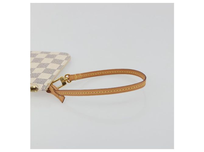 LOUIS VUITTON Damier Azur Neverfull PM Pouch Accessorio Pouch LV Auth bs36211 - vista 7