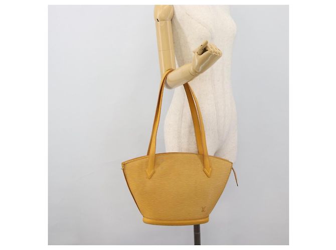 LOUIS VUITTON Epi Saint Jacques Powanie Bolso de Hombro Largo Amarillo M52339 LV Auth 192901 - vista 23