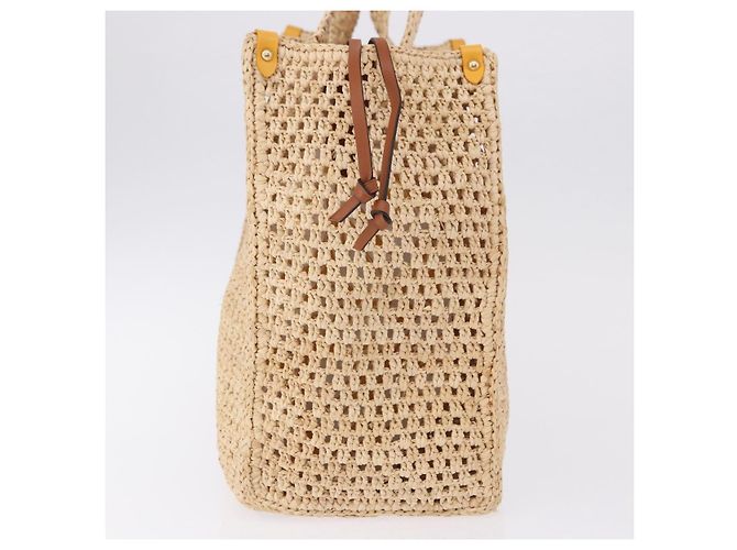 LOUIS VUITTON By The Pool On The Go MM Raffia Beige M24723 LV Auth 192900SAM - vista 4