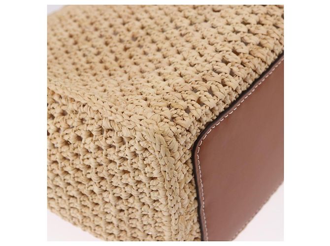 LOUIS VUITTON By The Pool On The Go MM Raffia Beige M24723 LV Auth 192900SAM - vista 9