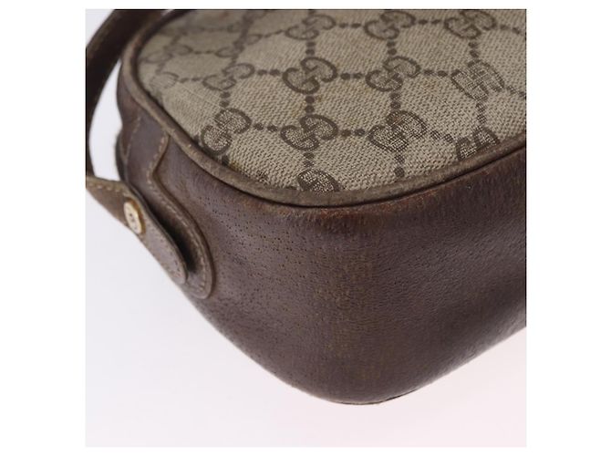 Borsa a Spalla GUCCI GG Supreme PVC Beige Oro 001 067 1283 Auth 190345 D'oro - vista 13