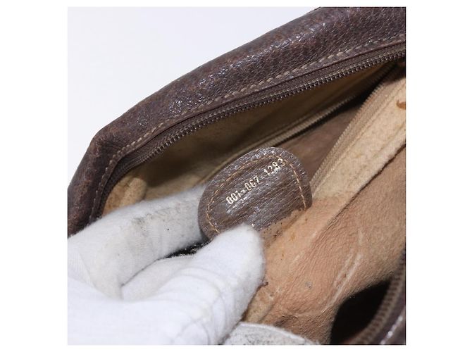 Borsa a Spalla GUCCI GG Supreme PVC Beige Oro 001 067 1283 Auth 190345 D'oro - vista 22