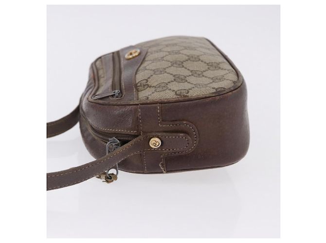 Borsa a Spalla GUCCI GG Supreme PVC Beige Oro 001 067 1283 Auth 190345 D'oro - vista 6