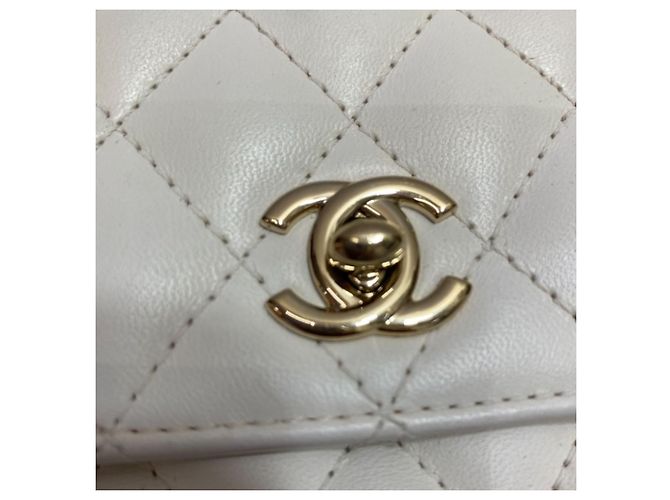 Chanel Lambskin Quilted Side-Packs bianco - vista 10