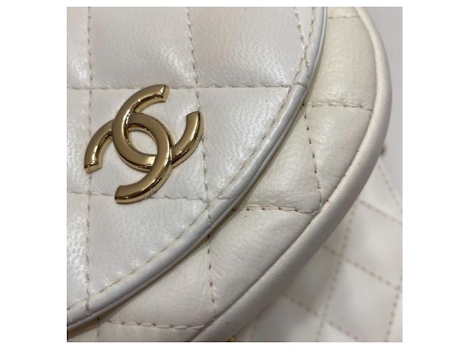 Chanel Lambskin Quilted Side-Packs bianco - vista 15