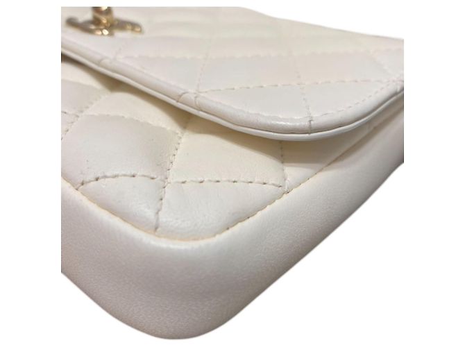 Chanel Lambskin Quilted Side-Packs bianco - vista 9