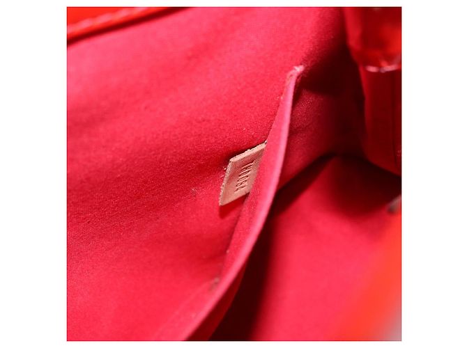 LOUIS VUITTON Monogram Vernis Biscayne Bay GM Bag Rouge M91287 LV Auth BA14386 Rosso - vista 12