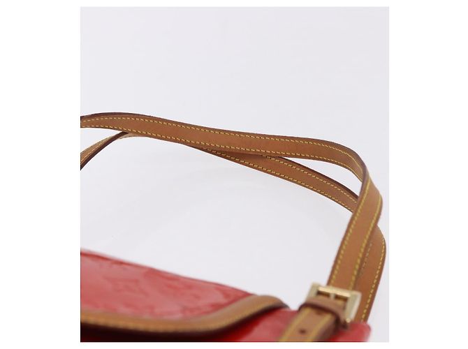 LOUIS VUITTON Monogram Vernis Biscayne Bay GM Bag Rouge M91287 LV Auth BA14386 Rosso - vista 14