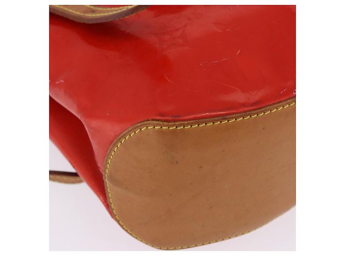 LOUIS VUITTON Monogram Vernis Biscayne Bay GM Bag Rouge M91287 LV Auth BA14386 Rosso - vista 15