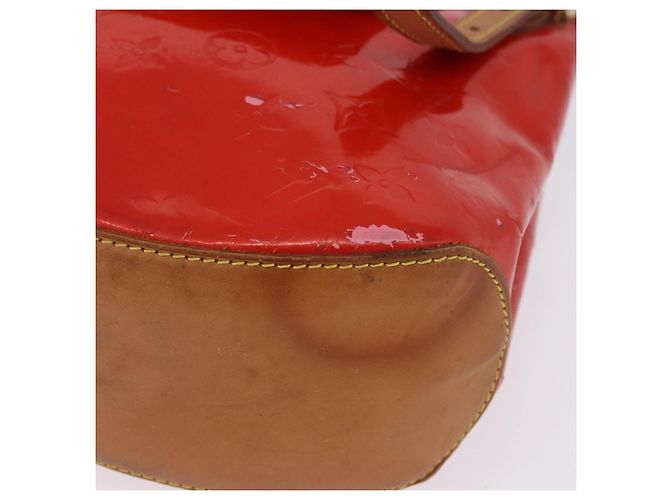 LOUIS VUITTON Monogram Vernis Biscayne Bay GM Bag Rouge M91287 LV Auth BA14386 Rosso - vista 16