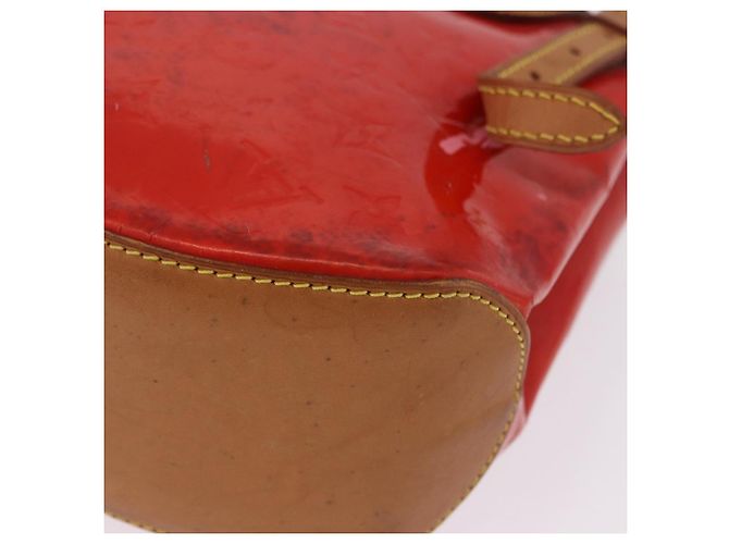 LOUIS VUITTON Monogram Vernis Biscayne Bay GM Bag Rouge M91287 LV Auth BA14386 Rosso - vista 17