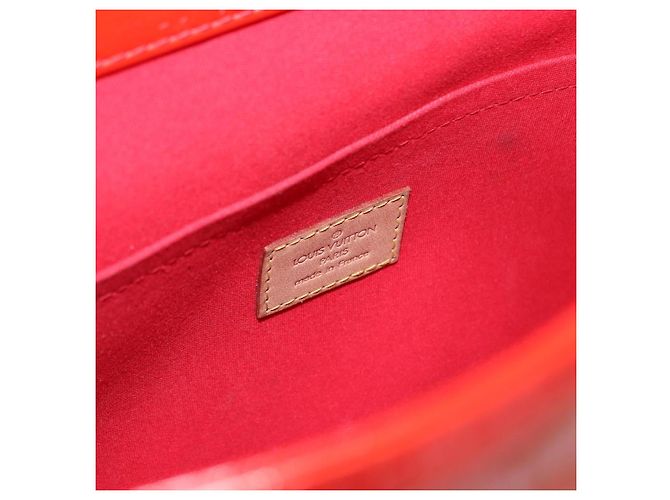 LOUIS VUITTON Monogram Vernis Biscayne Bay GM Bag Rouge M91287 LV Auth BA14386 Rosso - vista 18