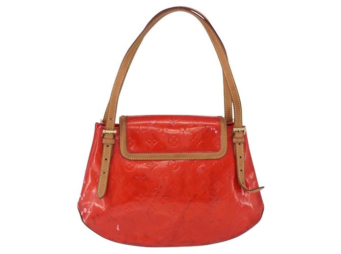 LOUIS VUITTON Monogram Vernis Biscayne Bay GM Bag Rouge M91287 LV Auth BA14386 Rosso - vista 2
