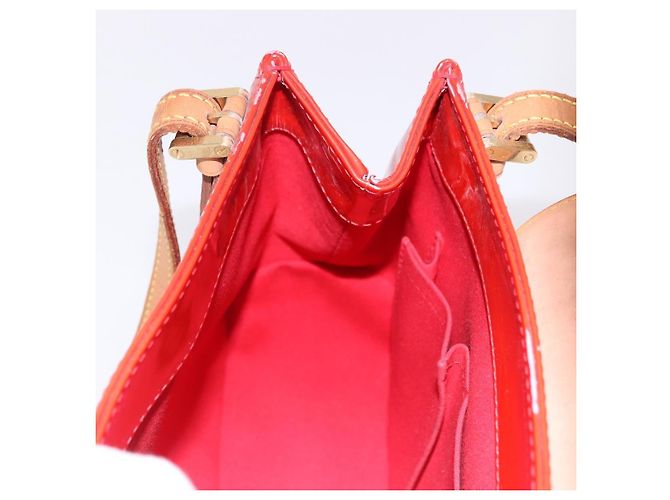 LOUIS VUITTON Monogram Vernis Biscayne Bay GM Bag Rouge M91287 LV Auth BA14386 Rosso - vista 20