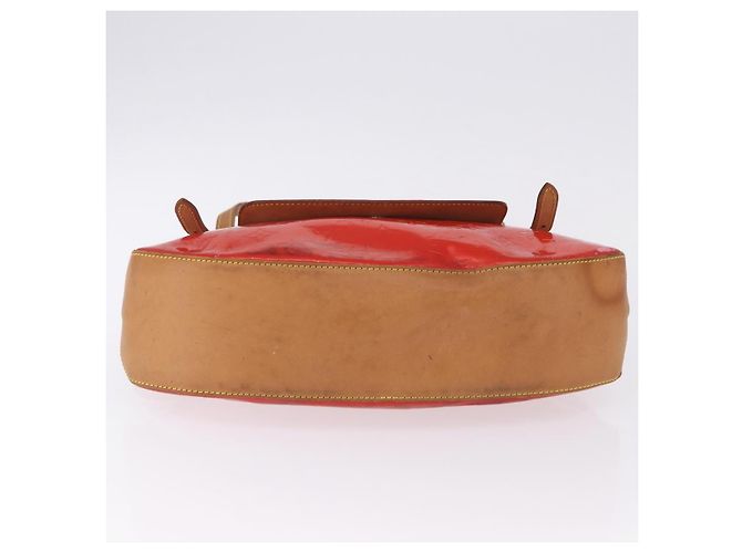 LOUIS VUITTON Monogram Vernis Biscayne Bay GM Bag Rouge M91287 LV Auth BA14386 Rosso - vista 6