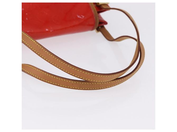 LOUIS VUITTON Monogram Vernis Biscayne Bay GM Bag Rouge M91287 LV Auth BA14386 Rosso - vista 8
