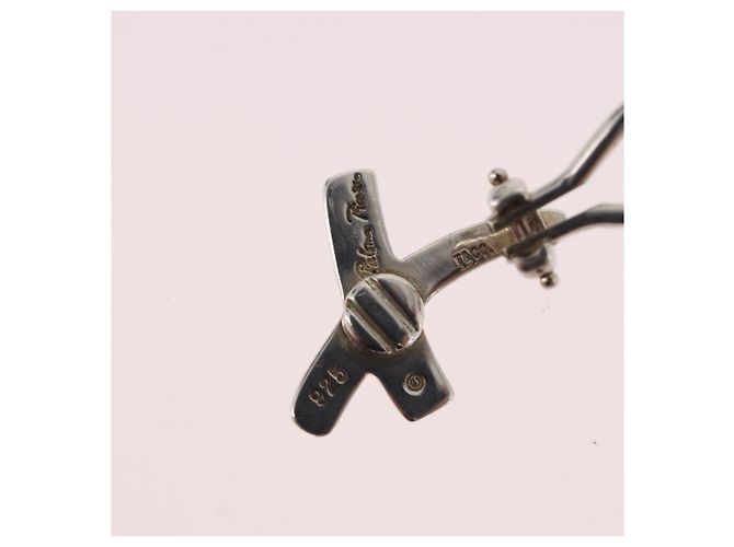 Autre Marque Orecchini TIFFANY&Co. Paloma Picasso Graffiti X Argento Ag925 Auth SW2552 - vista 12