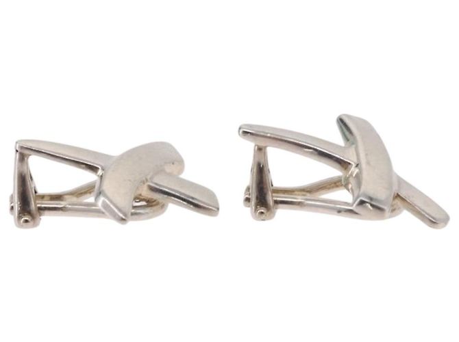 Autre Marque Orecchini TIFFANY&Co. Paloma Picasso Graffiti X Argento Ag925 Auth SW2552 - vista 13