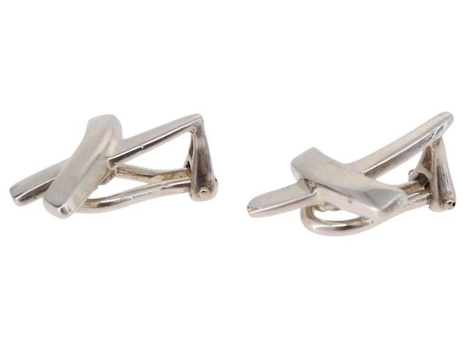 Autre Marque Orecchini TIFFANY&Co. Paloma Picasso Graffiti X Argento Ag925 Auth SW2552 - vista 14