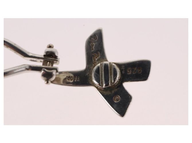 Autre Marque Orecchini TIFFANY&Co. Paloma Picasso Graffiti X Argento Ag925 Auth SW2552 - vista 7