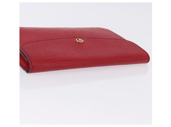 LOUIS VUITTON Epi Montaigne 27 Clutch Rosso M52657 LV Auth 191784A - vista 5