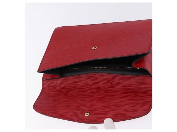 LOUIS VUITTON Epi Montaigne 27 Clutch Rosso M52657 LV Auth 191784A - vista 8