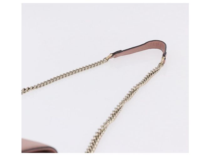 GUCCI Borsa a Mano Interlocking in Pelle 2way Outlet Oro Rosa 510302 Auth ka5225 D'oro - vista 10