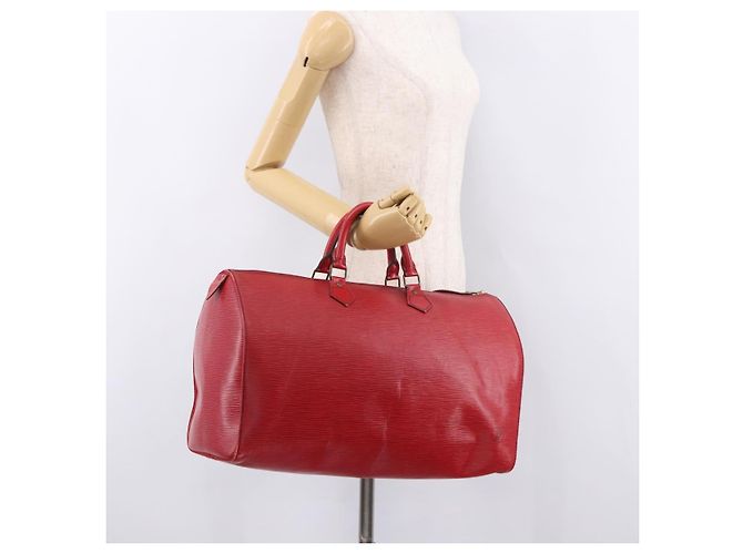 LOUIS VUITTON Borsa Epi Speedy 40 Rossa M42987 LV Auth 190401A Rosso - vista 22