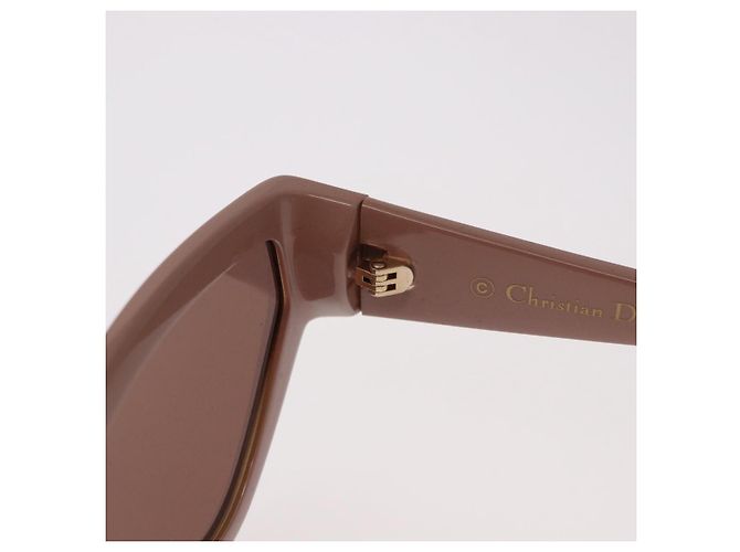 Gafas de sol Christian Dior Cat Style Dior 1 de plástico Pink Gold Auth SW2605V Rosa Dorado - vista 10