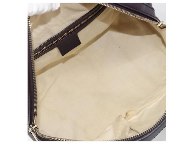 Bolsa Boston GUCCI GG Canvas Guccissima Couro Roxo Ouro 269876 Auth 190349A Dourado - vista 19