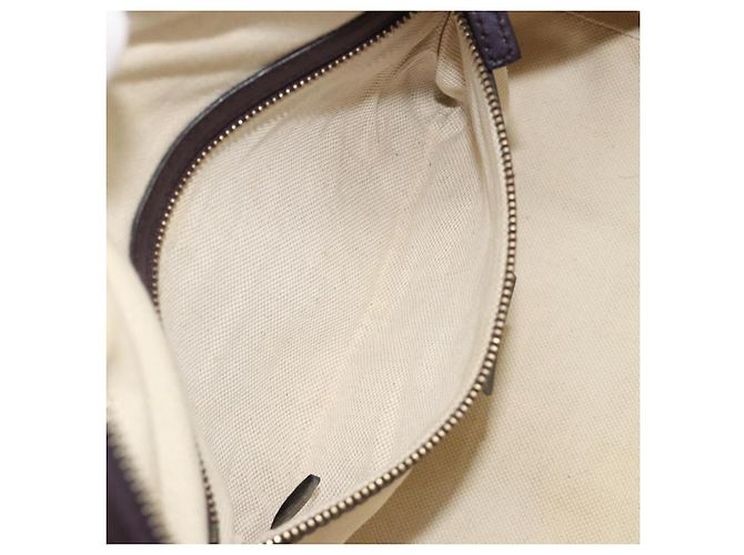 Bolsa Boston GUCCI GG Canvas Guccissima Couro Roxo Ouro 269876 Auth 190349A Dourado - vista 23
