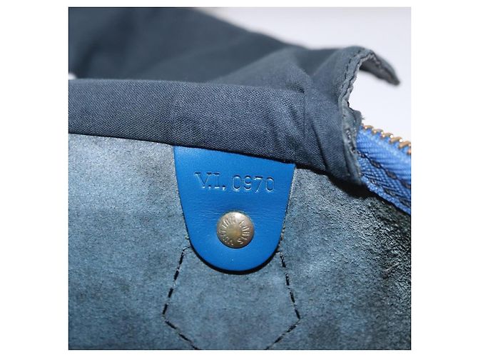 LOUIS VUITTON Borsa Epi Speedy 40 Toledo Blue M42985 LV Auth 192027 - vista 12