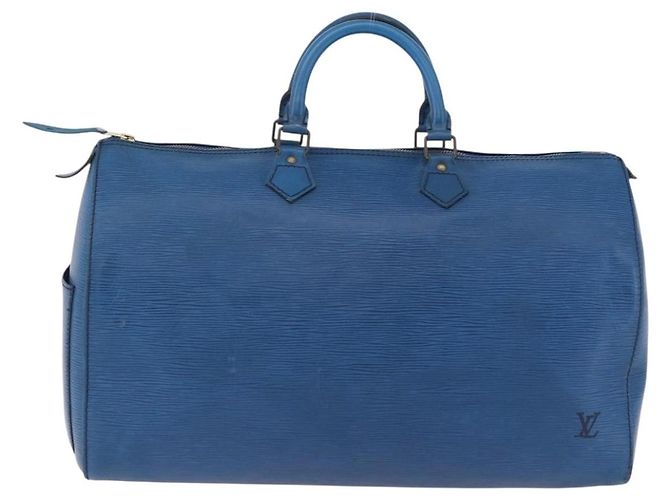 LOUIS VUITTON Borsa Epi Speedy 40 Toledo Blue M42985 LV Auth 192027 - vista 2