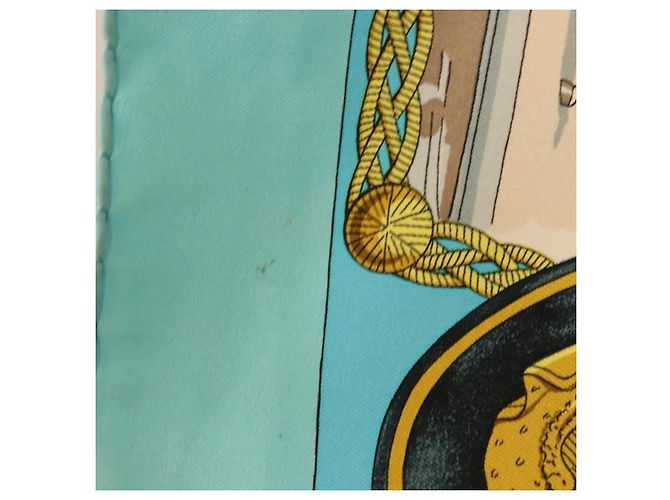 Hermès HERMES Carre 90 Seidentuch Hellblau Authentisch 191431 - Ansicht 12