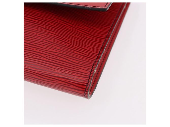 LOUIS VUITTON Epi Pochette Amberop Clutch Rossa M52587 LV Auth 192037 Rosso - vista 14