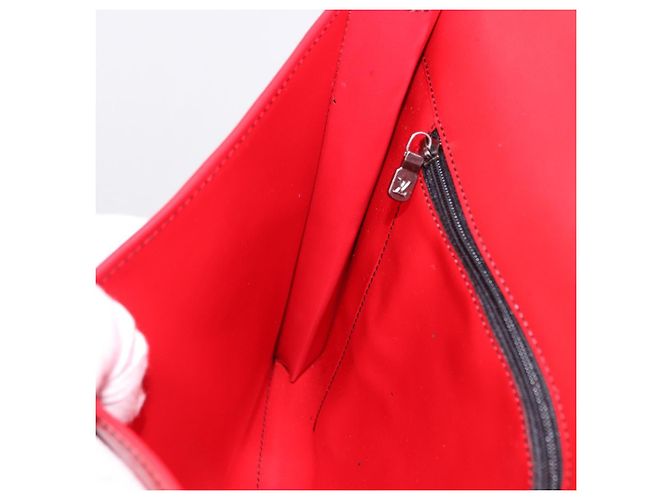 LOUIS VUITTON Epi Pochette Amberop Clutch Rossa M52587 LV Auth 192037 Rosso - vista 18