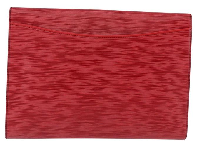 LOUIS VUITTON Epi Pochette Amberop Clutch Rossa M52587 LV Auth 192037 Rosso - vista 2