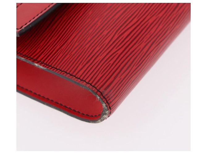 LOUIS VUITTON Epi Pochette Amberop Clutch Rossa M52587 LV Auth 192037 Rosso - vista 7