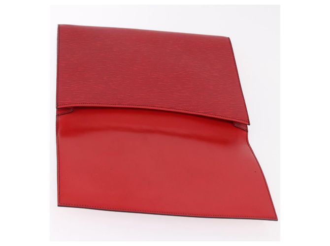 LOUIS VUITTON Epi Pochette Amberop Clutch Rossa M52587 LV Auth 192037 Rosso - vista 8