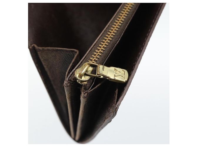 LOUIS VUITTON Damier Ebene Portefeuille Sarah Long Wallet N60491 LV Auth bs36121 - vista 10