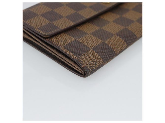 LOUIS VUITTON Damier Ebene Portefeuille Sarah Long Wallet N60491 LV Auth bs36121 - vista 14