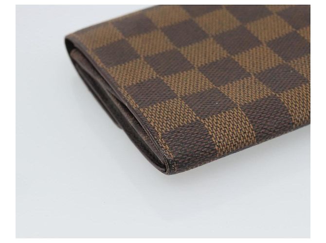 LOUIS VUITTON Damier Ebene Portefeuille Sarah Long Wallet N60491 LV Auth bs36121 - vista 16