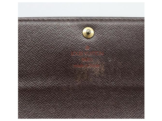 LOUIS VUITTON Damier Ebene Portefeuille Sarah Long Wallet N60491 LV Auth bs36121 - vista 17
