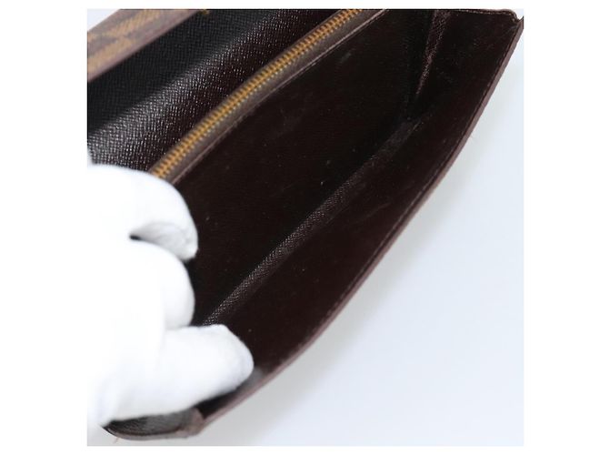 LOUIS VUITTON Damier Ebene Portefeuille Sarah Long Wallet N60491 LV Auth bs36121 - vista 18