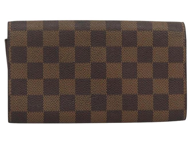 LOUIS VUITTON Damier Ebene Portefeuille Sarah Long Wallet N60491 LV Auth bs36121 - vista 2