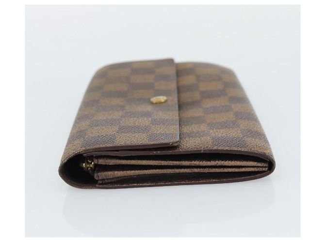 LOUIS VUITTON Damier Ebene Portefeuille Sarah Long Wallet N60491 LV Auth bs36121 - vista 3