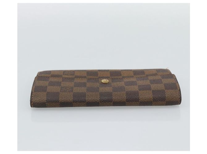 LOUIS VUITTON Damier Ebene Portefeuille Sarah Long Wallet N60491 LV Auth bs36121 - vista 5